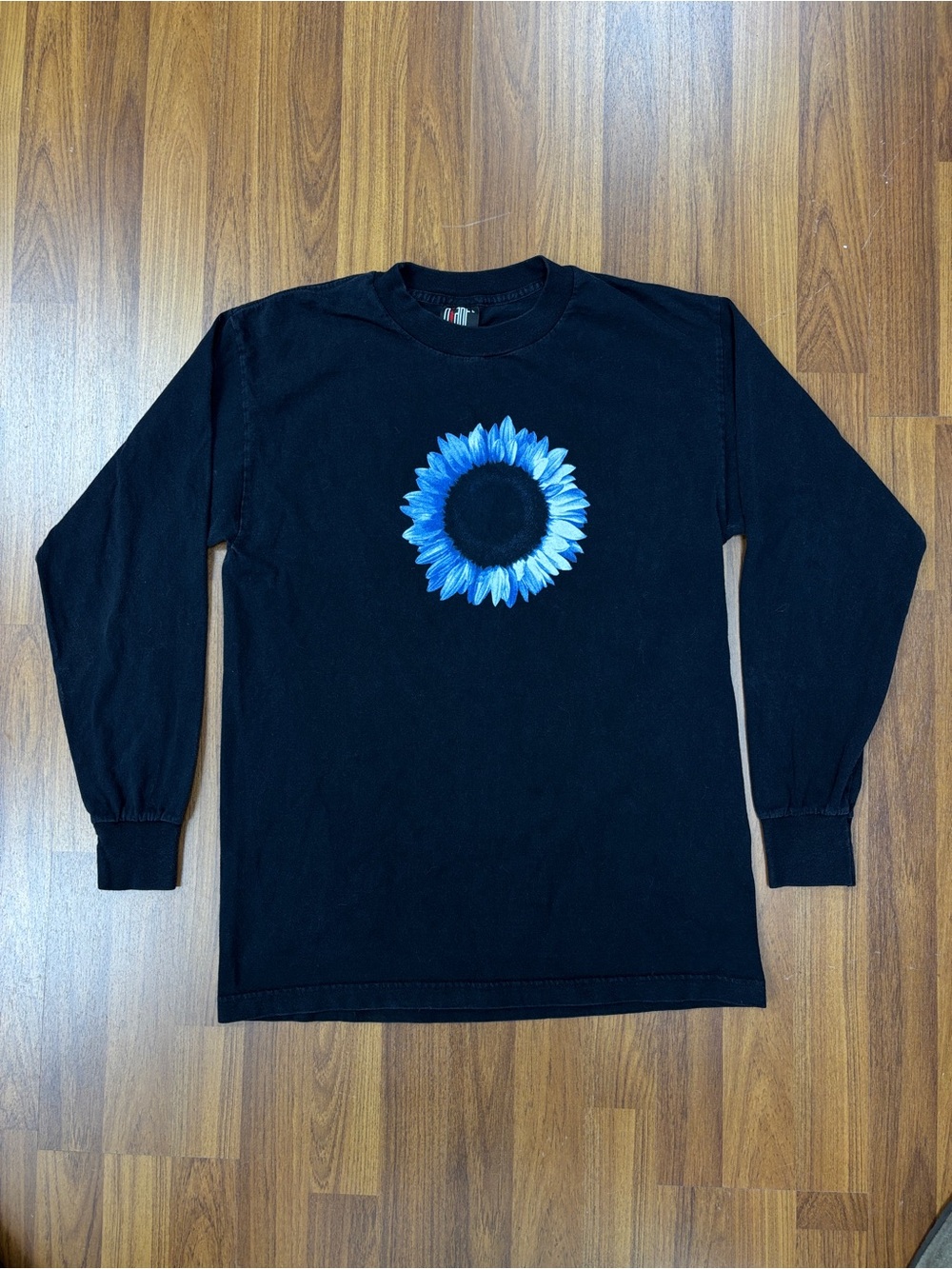 Vintage 90s Bush Razorblade Suitcase Tour Shirt Size L Long Sleeve Sun Flower